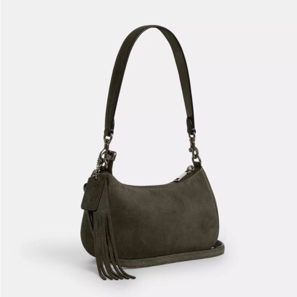 Coach Suede Teri Shoulder Bag NWT - Picture 2 of 5